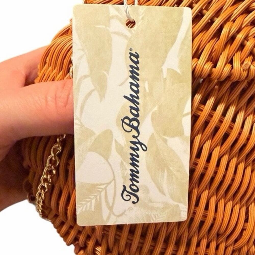 Tommy Bahama Elephant Rattan Wicker Crossbody Bag NWT - Picture 6 of 8